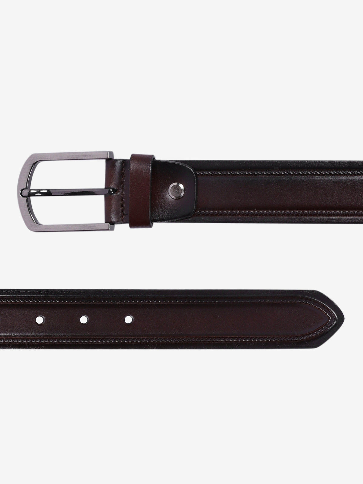 Center Groove Formal Leather Men