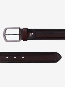Center Groove Formal Leather Men