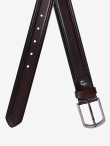 Center Groove Formal Leather Men