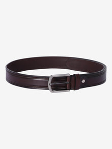 Center Groove Formal Leather Men