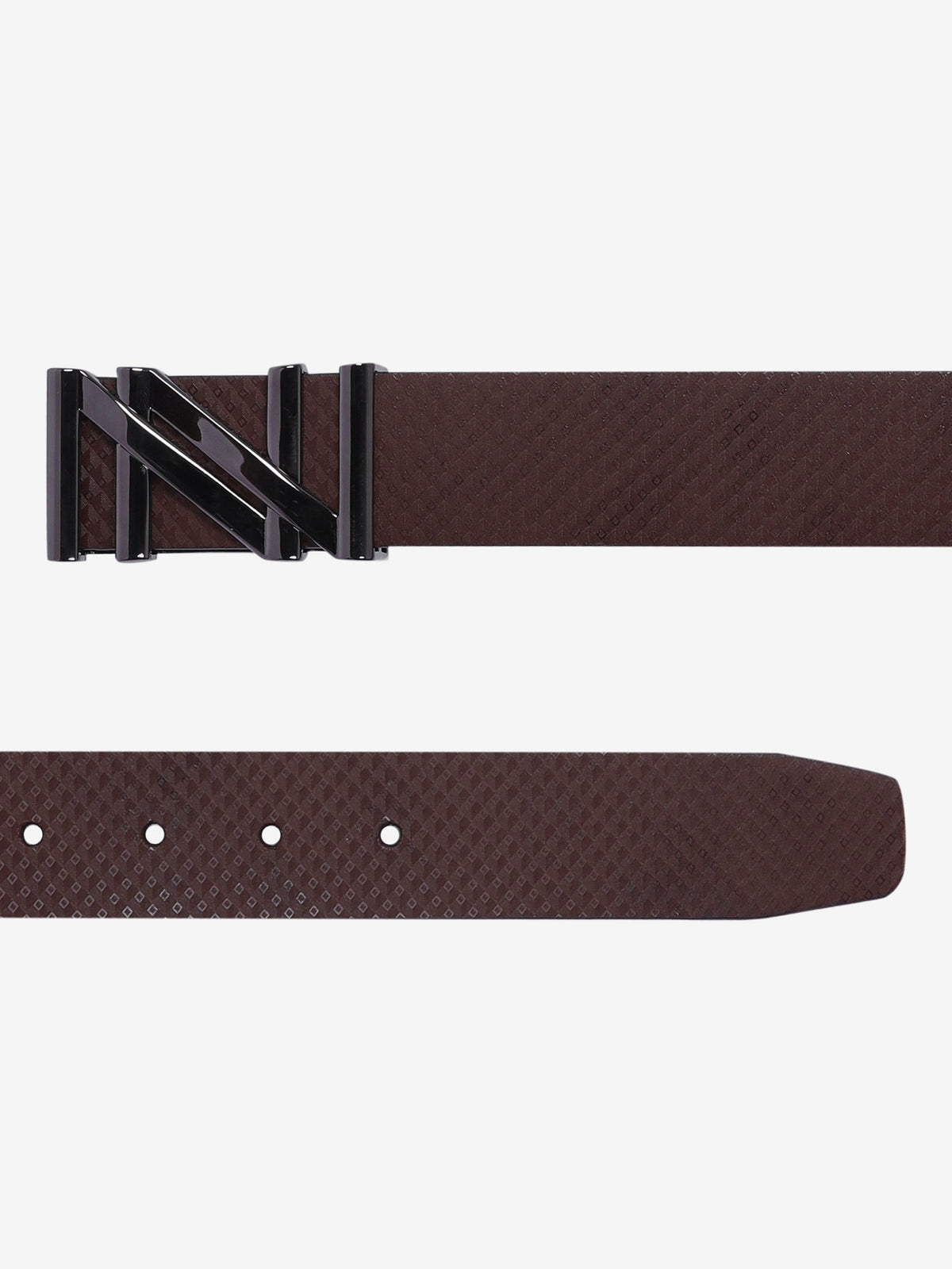 Diamond Texture Casual Leather Belt