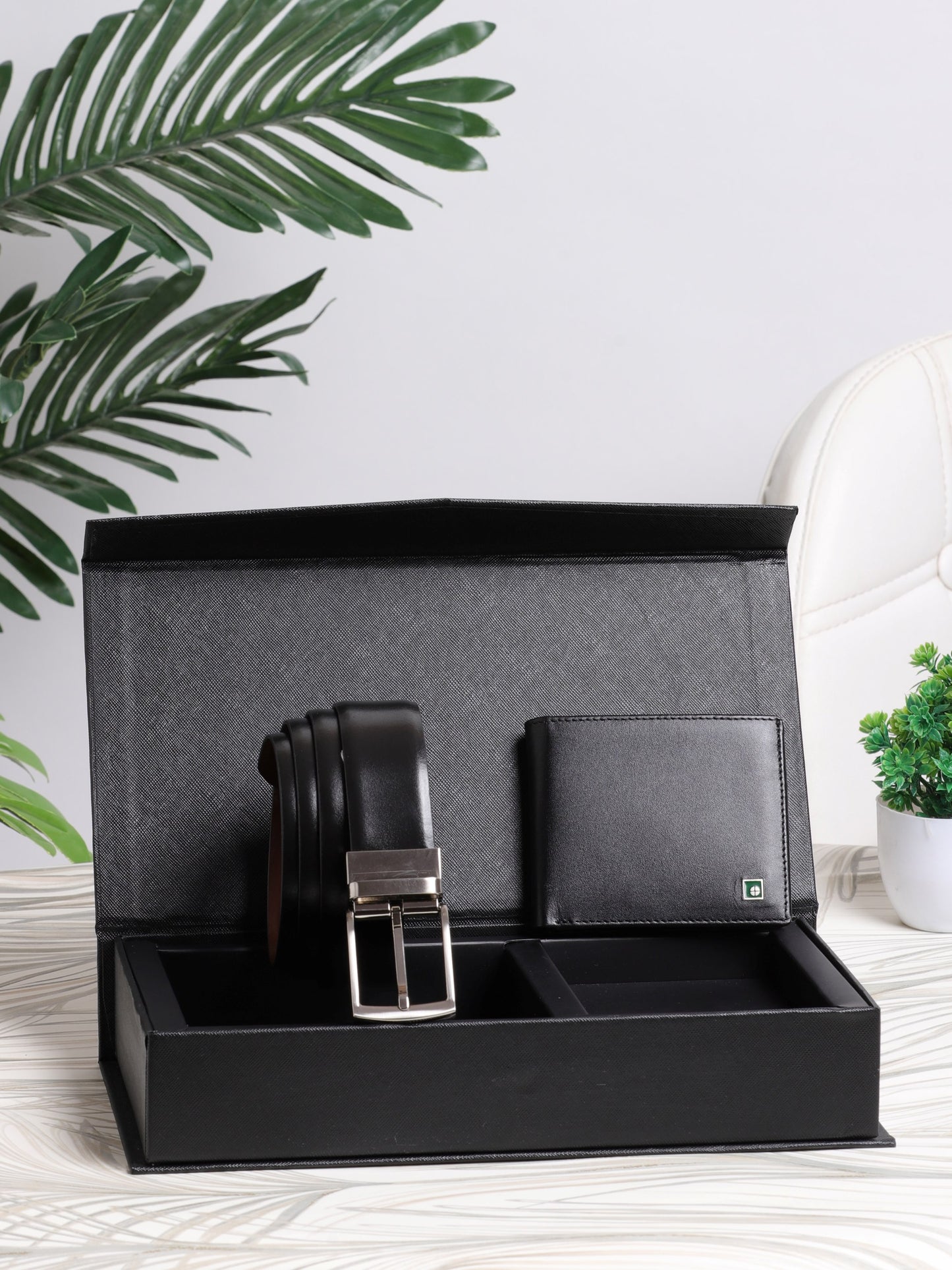 Gift Set Belt & Wallet GWPR-5001 Black