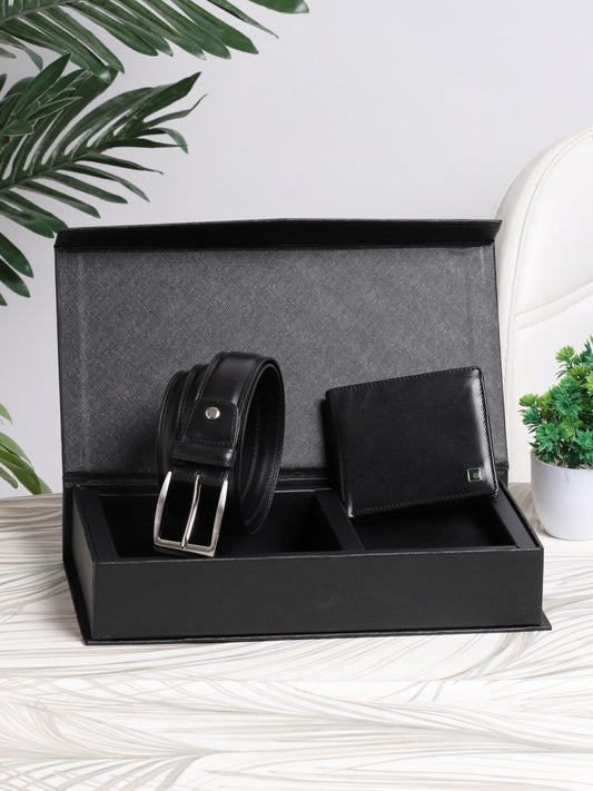 Gift Set Belt & Wallet GWCR-8002 Black