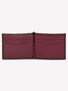 Croc-Embossed Leather Wallet