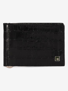 Croc-Embossed Leather Wallet
