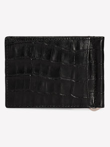 Croc-Embossed Leather Wallet
