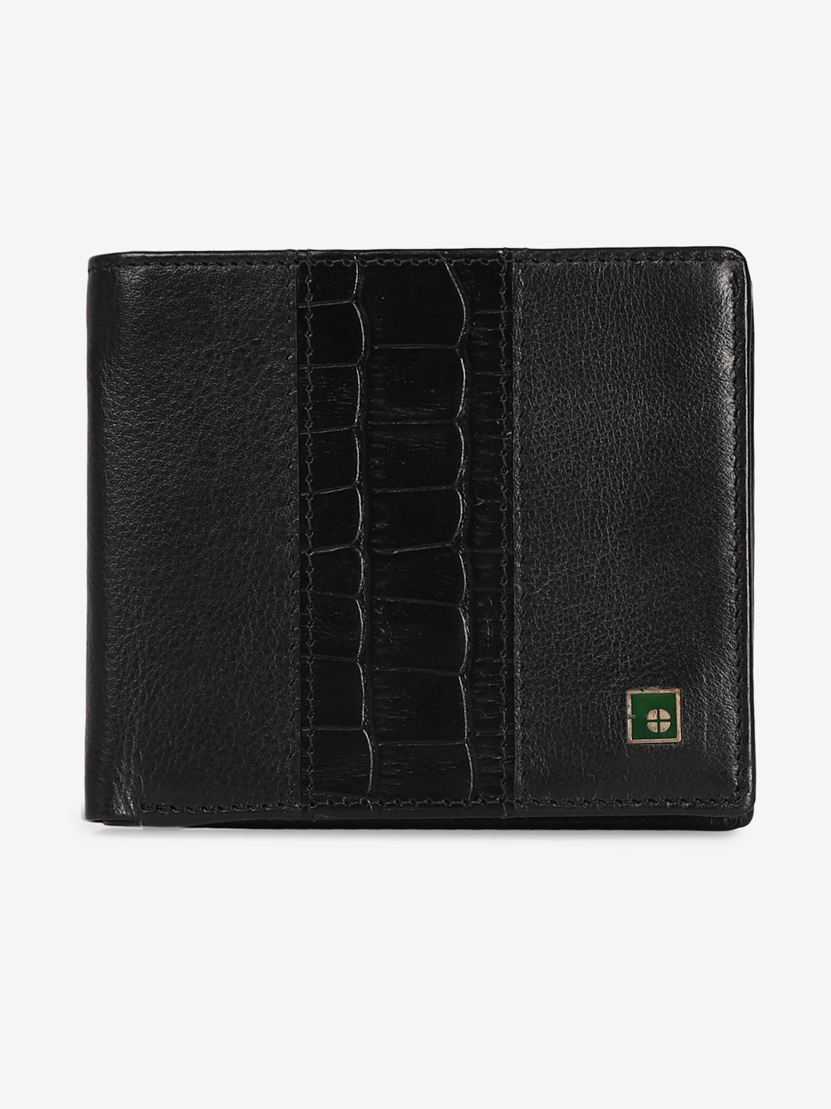 Dual-Texture Leather Wallet
