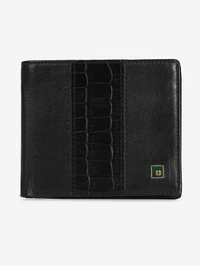Dual-Texture Leather Wallet