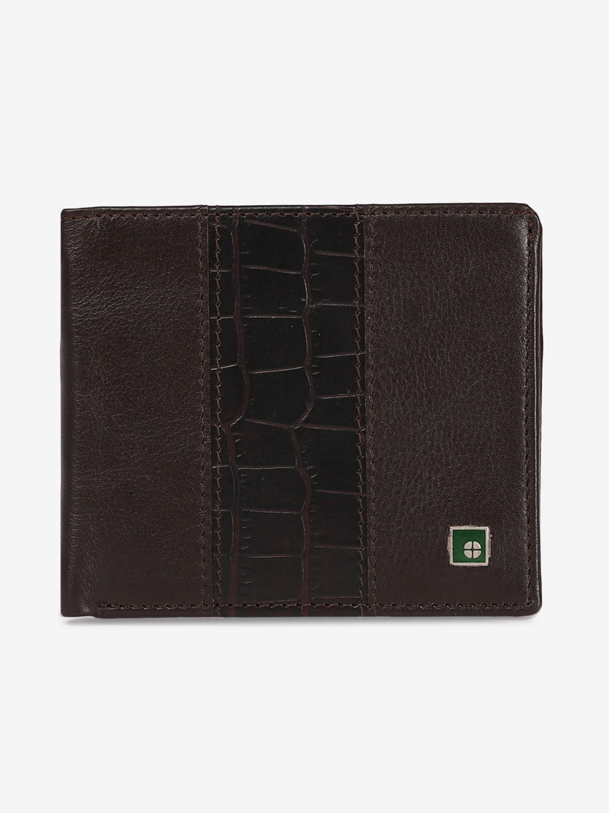 Dual-Texture Leather Wallet