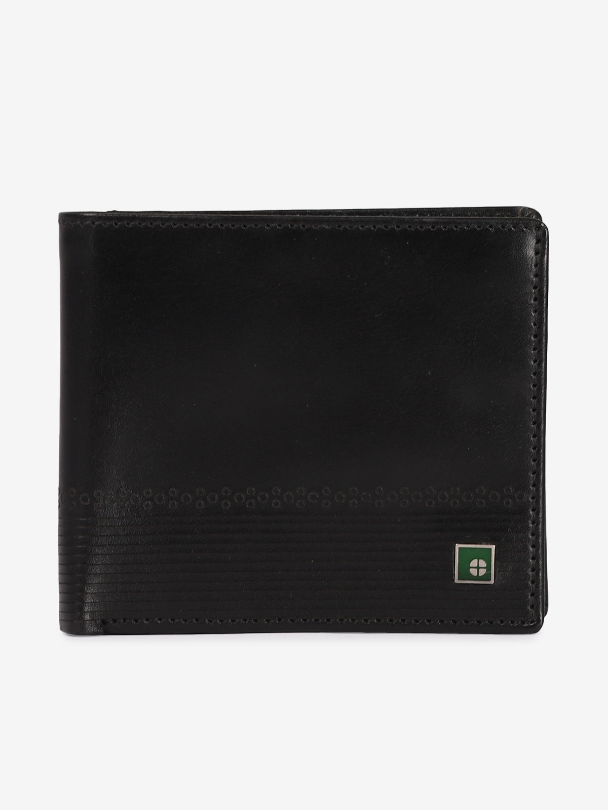 Intricate-Texture Leather Wallet