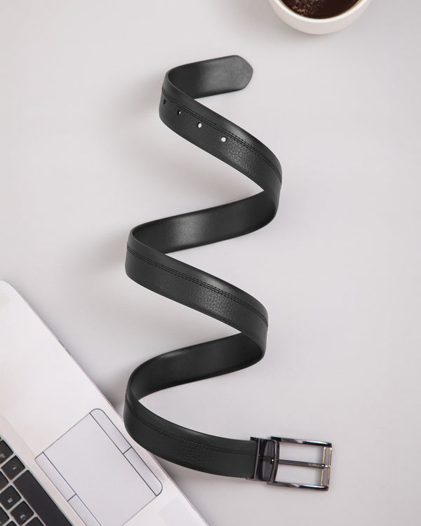Signature Reversible Leather Belt