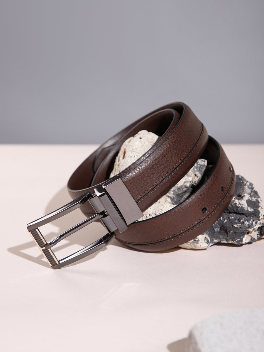 Signature Reversible Leather Belt