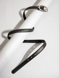 Center-Pin Buckle Ladies Belt LBSB-2215 BN Black