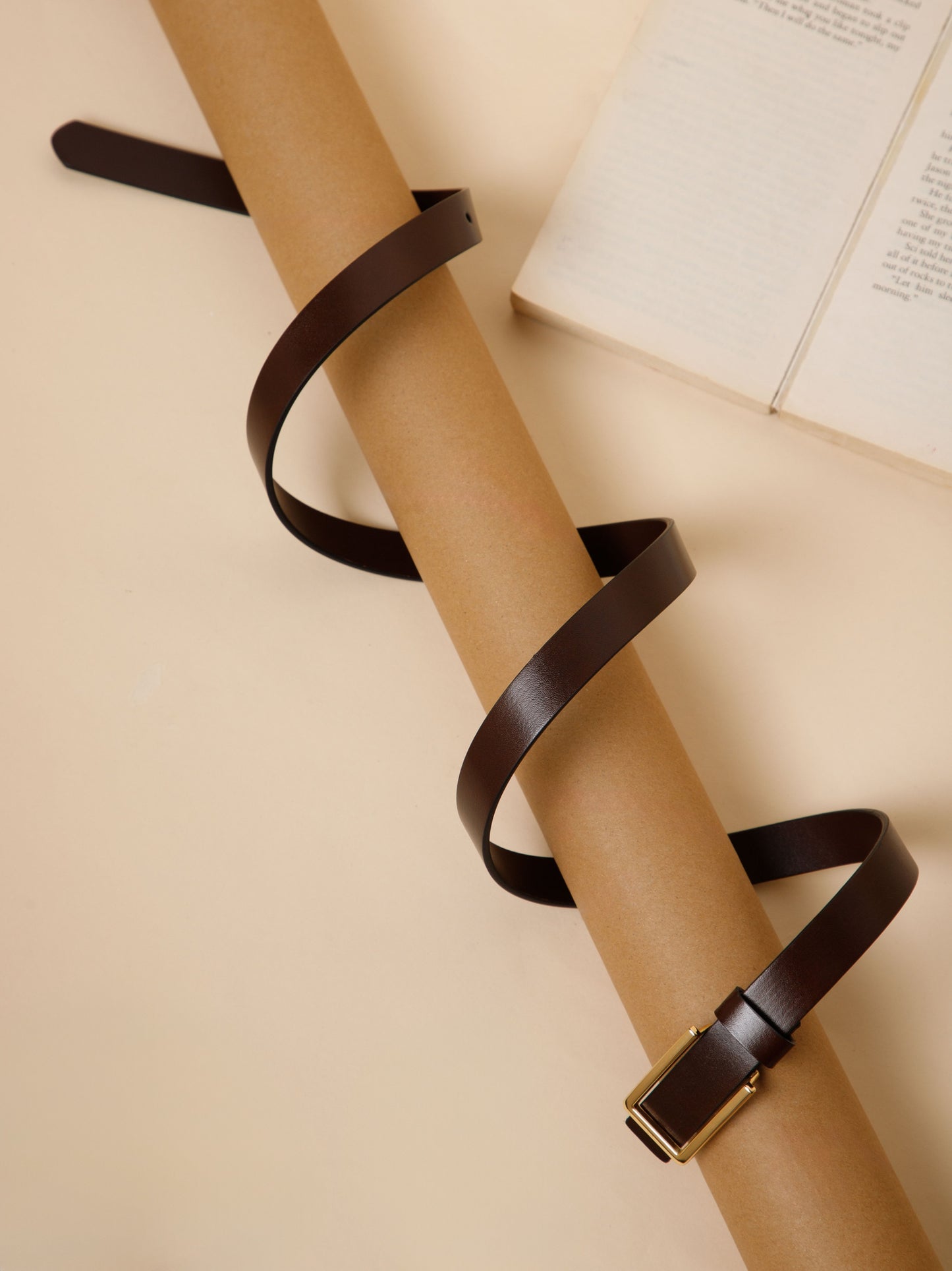 Threadless Ladies Belt LBSB-2253 G Brown