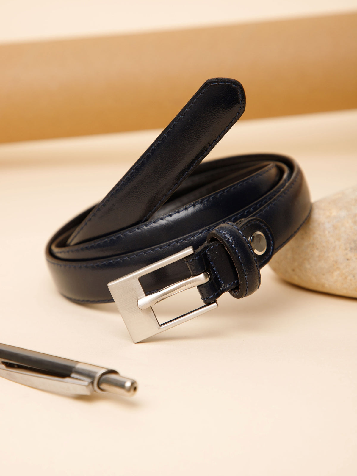Sleek Reversible Leather Belt