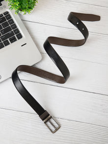 Sleek Reversible Leather Belt
