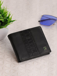 Dual-Texture Leather Wallet