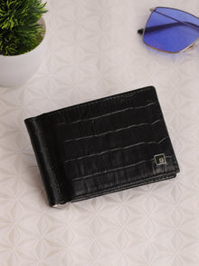 Croc-Embossed Leather Wallet