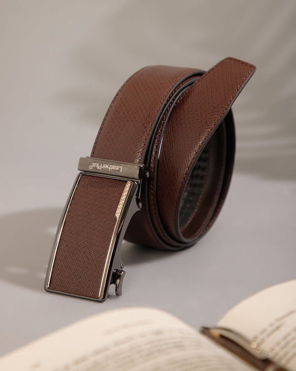 Contemporary Autolock Leather Belt