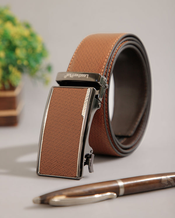 Contemporary Autolock Leather Belt
