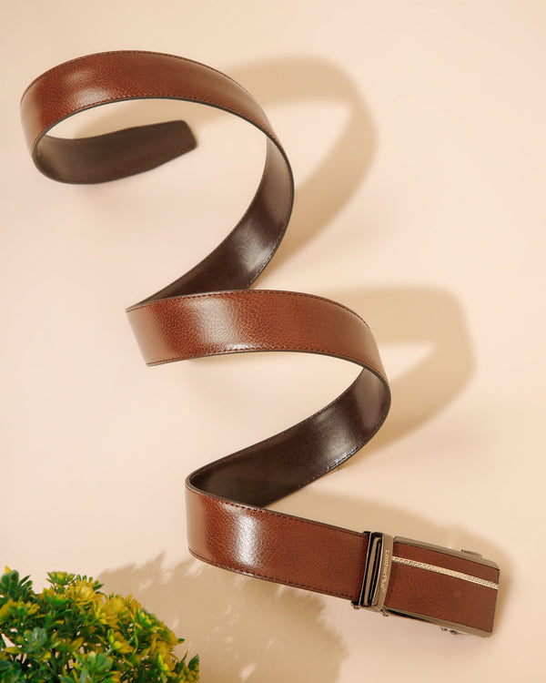 Plus Size Modern Autolock Leather Belt