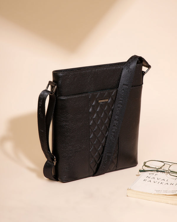Quilted Leather Sling Bag