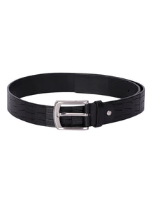 Crocodile Embossed Leather Belt