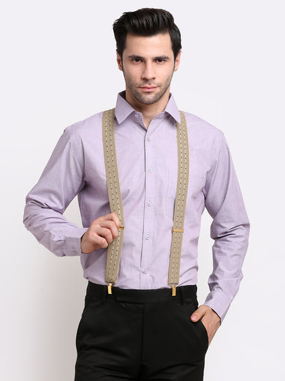 Beige Striped with Highlights Suspender MB-192