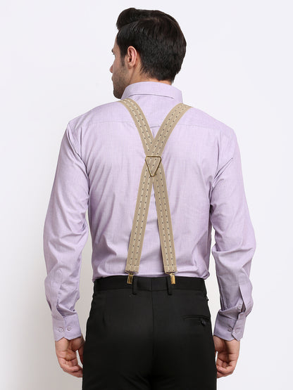 Beige Striped with Highlights Suspender MB-192