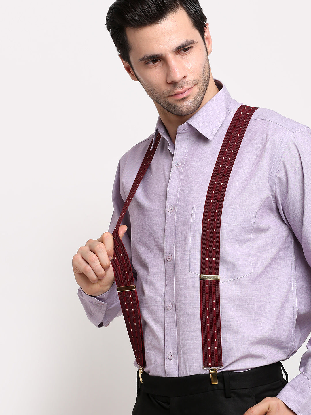 Maroon Highlight-Stripe