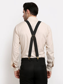 Black Highlight-Stripe Suspenders