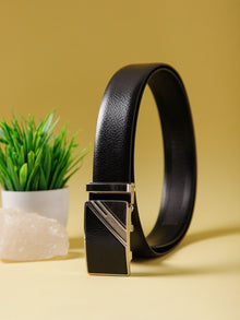 Men Autolock Belt XLAL-9107 B.N Black