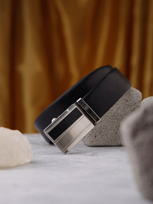 Men Autolock Belt XLAL-9017 BN Black