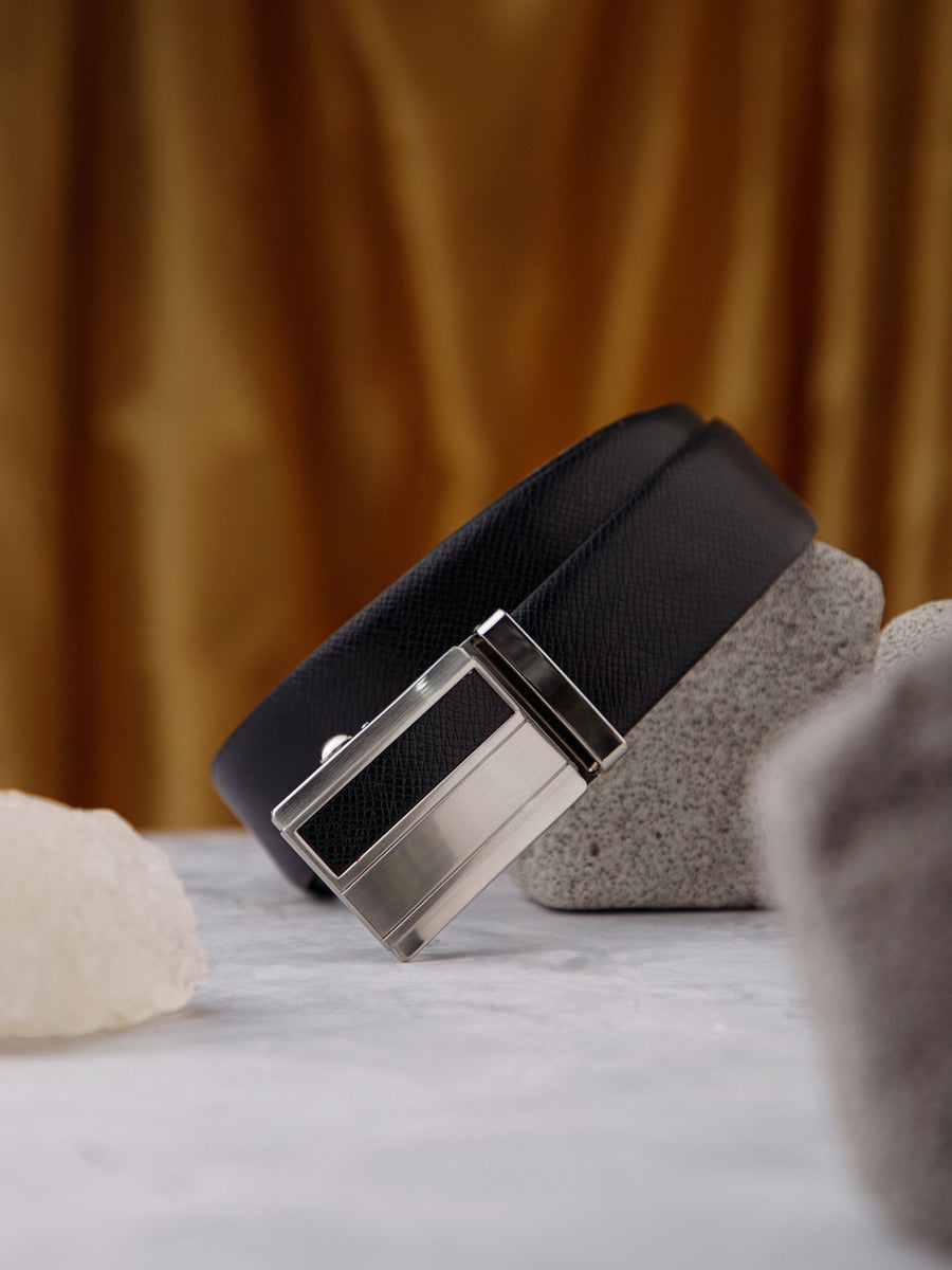 Plus Size Classic Autolock Leather Belt