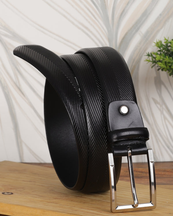 Herringbone Formal Leather Belt