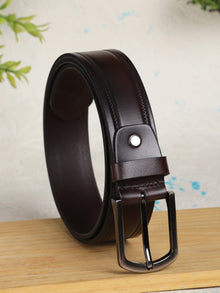 Center Groove Formal Leather Men