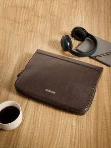 Milled Leather Laptop Sleeve