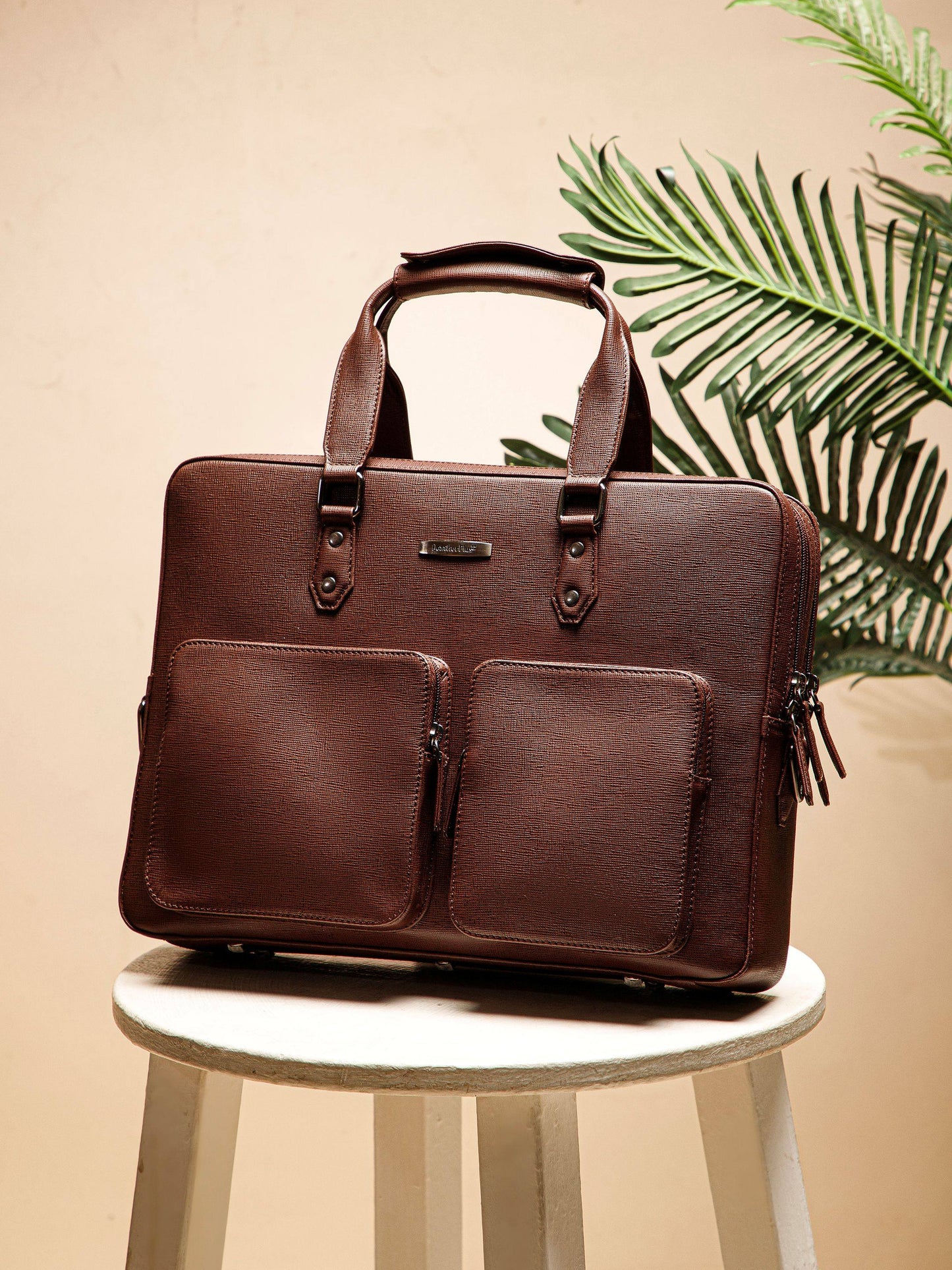 Saffiano Leather Laptop Bag  LT16-4001