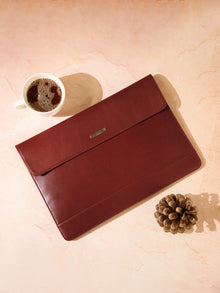Slim Leather Laptop Sleeve