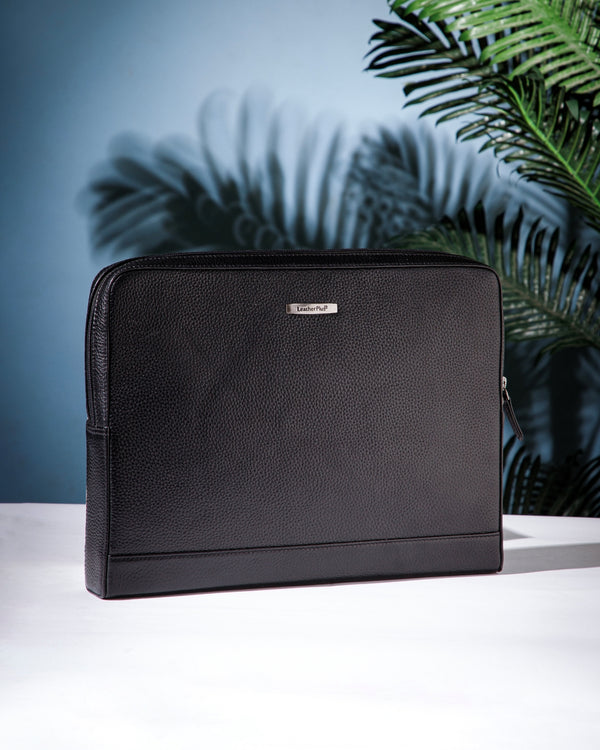 Milled Leather Laptop Sleeve