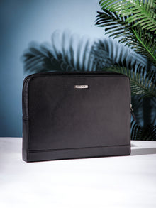 Milled Leather Laptop Sleeve