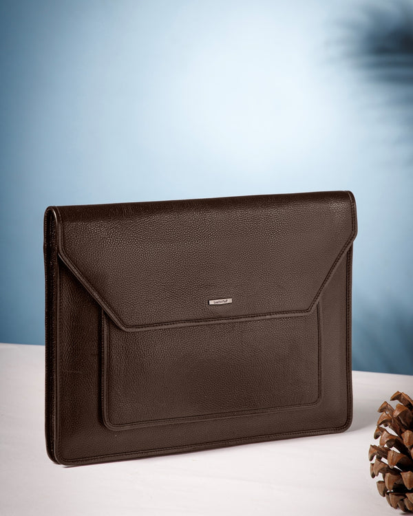 Natural Milled Leather Laptop Sleeve