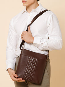 Quilted Leather Sling Bag