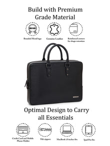 Saffiano Leather Laptop Bag