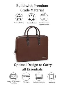 Saffiano Leather Laptop Bag
