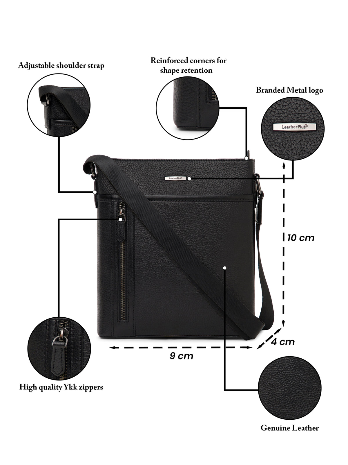 Milled Leather Sling Bag