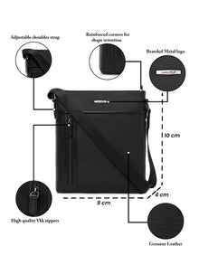 Milled Leather Sling Bag