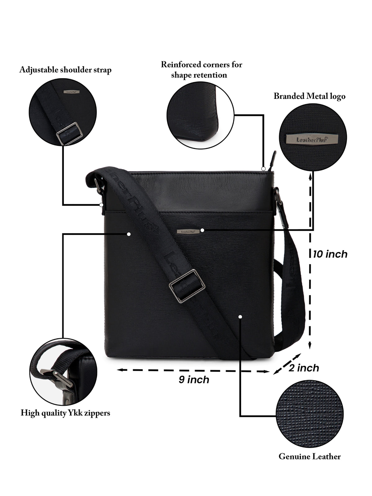 Saffiano Leather Sling Bag