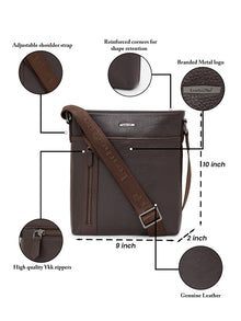 Milled Leather Sling Bag