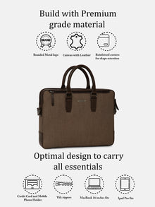 Classic Leather Laptop Bag